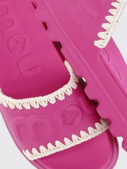 Sandalo Mou in EVA con cuciture all'uncinetto