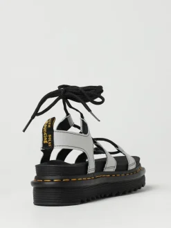 Sandalo Nartilla Dr. Martens in pelle a grana