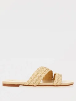 Sandalo Paz Castañer in rafia intrecciata