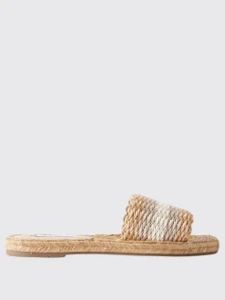 Sandalo Playa Aquazzura in rafia intrecciata