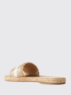 Sandalo Playa Aquazzura in rafia intrecciata