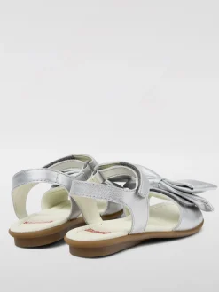 Sandalo Right Camper in pelle laminata con fiocco