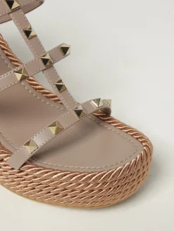 Sandalo Rockstud Valentino Garavani in pelle