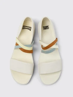 Sandalo Twins Camper in pelle
