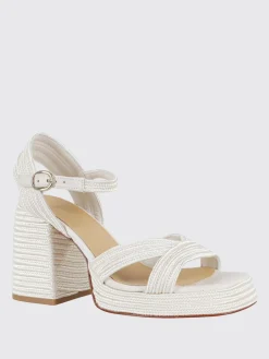 Sandalo Valle Castañer in canvas intrecciata