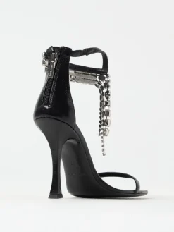 Sandalo Verity Jimmy Choo in naplak con cristalli