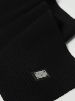 Sciarpa a coste con logo Dolce & Gabbana