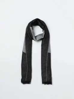 Sciarpa Balmain Kids in misto viscosa con logo jacquard