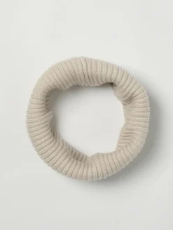 Sciarpa di lana a righe con logo Paolo Pecora