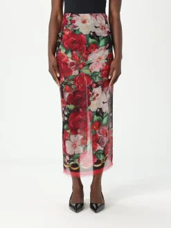 Sciarpa Dolce & Gabbana in cashmere e seta con stampa floreale