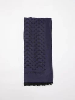 Sciarpa Emporio Armani in viscosa con Eagle jacquard