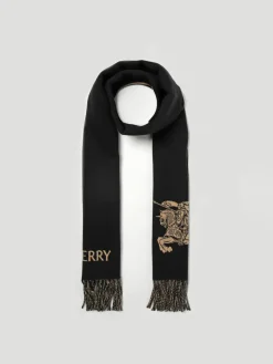 Sciarpa Equestrian Knight Burberry in cashmere