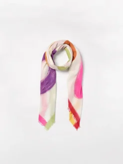 Sciarpa Faliero Sarti in cashmere con stampa multicolor