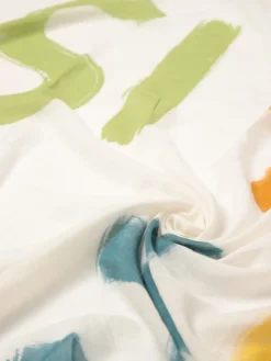 Sciarpa Faliero Sarti in cashmere con stampa multicolor