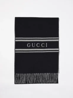 Sciarpa Gucci in lana con logo jacquard