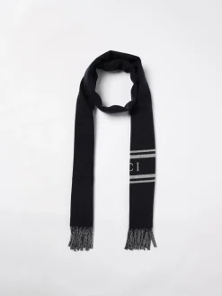 Sciarpa Gucci in lana con logo jacquard