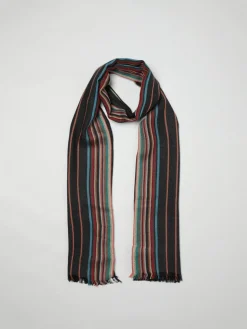 Sciarpa Paul Smith in lana a righe multicolor