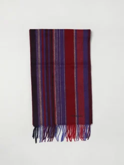 Sciarpa PS Paul Smith in lana a righe multicolor