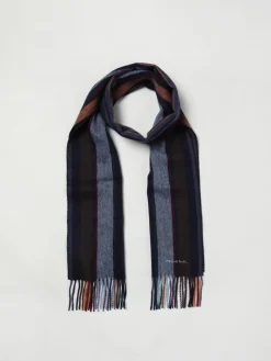 Sciarpa PS Paul Smith in lana a righe multicolor