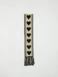 Sciarpa Valentino Garavani in cotone con cuori jacquard