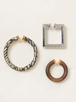 Set 3 orecchini Jacquemus in ottone