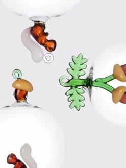 Set 3 palline di Natale Ichendorf in vetro borislicato