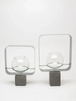 Set 2 vasi Serax in metallo e vetro