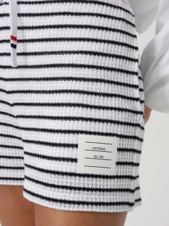 Shorts in cotone a righe Thom Browne