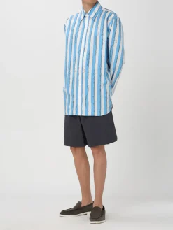 Shorts in twill di cotone leggero Bottega Veneta