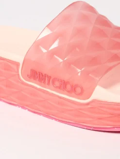 Sliders Diamond Jimmy Choo in gomma sfaccettata