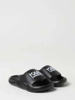 Sliders Karl Lagerfeld Kids in gomma con stampa logo