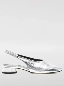Slingback Aeyde in pelle metallizzata