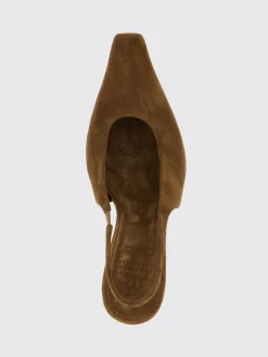Slingback Brunello Cucinelli in camoscio