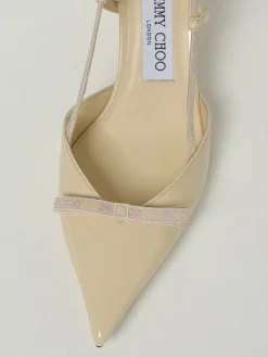 Slingback Camila Jimmy Choo in vernice con fiocco