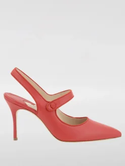 Slingback Campari Manolo Blahnik in nappa