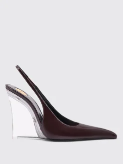Slingback con zeppa Miller Saint Laurent in pelle