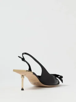 Slingback Elisabetta Franchi in nappa con fiocco in raso