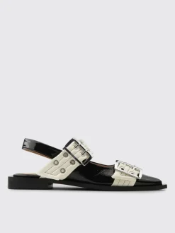 Slingback Ganni in vernice