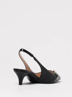 Slingback GG Gucci in pelle con monogram goffrato