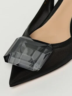 Slingback Gianvito Rossi in nylon a rete