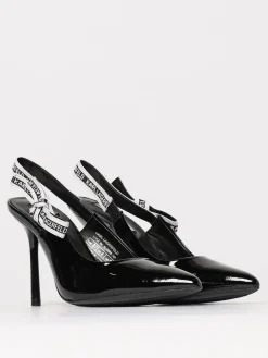 Slingback Karl Lagerfeld in vernice con fiocco logato