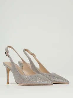 Slingback Power Stuart Weitzman in tessuto lamè