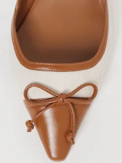 Slingback Stuart Weitzman in canvas e nappa