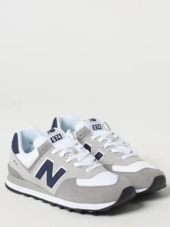 Sneakers 574 New Balance in camoscio e mesh