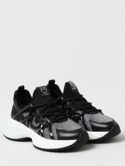 Sneakers Ariel Pinko in pelle e neoprene con strass