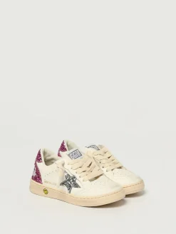 Sneakers Ball Star Golden Goose in pelle e glitter used
