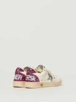Sneakers Ball Star Golden Goose in pelle e glitter used