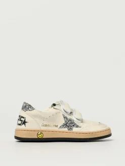 Sneakers Ball Star Golden Goose in pelle a grana used e glitter