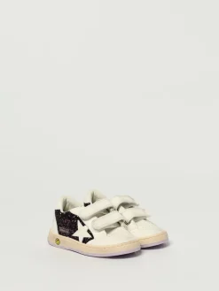 Sneakers Ball Star Golden Goose in pelle e glitter used