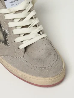 Sneakers Ballstar Golden Goose in camoscio used con perline applicate